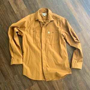 Worn once carhartt relaxed fit button up.